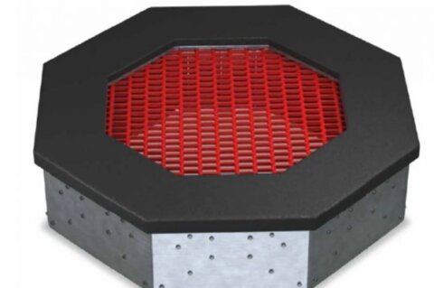 Instalace dvou zemních trampolín na Ostrově