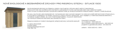 Ekologické a bezbariérové záchody pro Riegrovu stezku